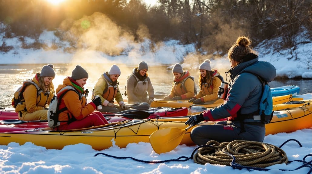 cold water paddling skills training