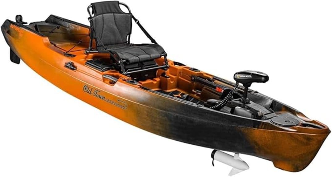 compact solo angler kayaking boat