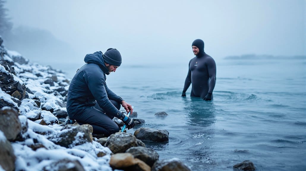 drysuit protects in winter