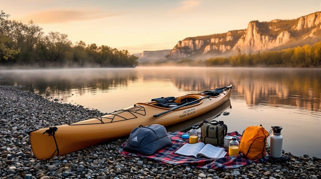 first spring kayak camping trip
