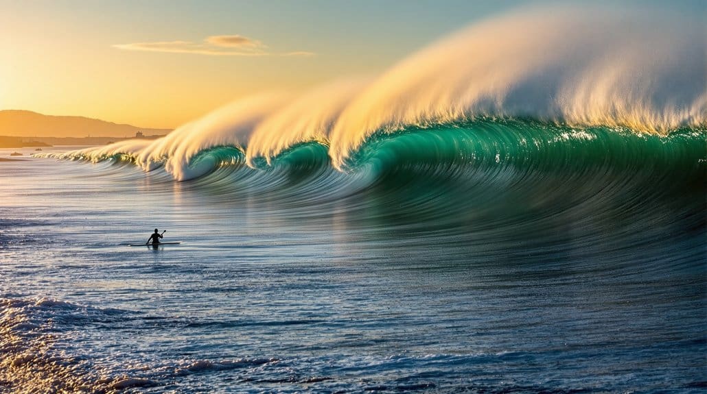 long period nw swells