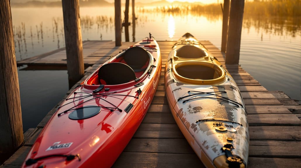 new vs used kayak inspect