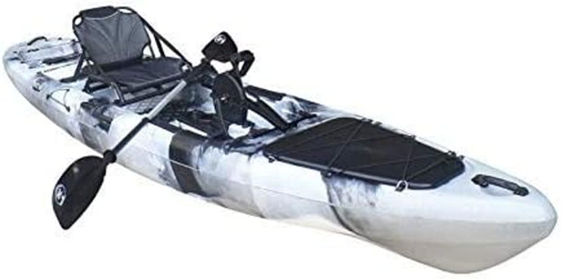 pedal driven roomy fishing kayak