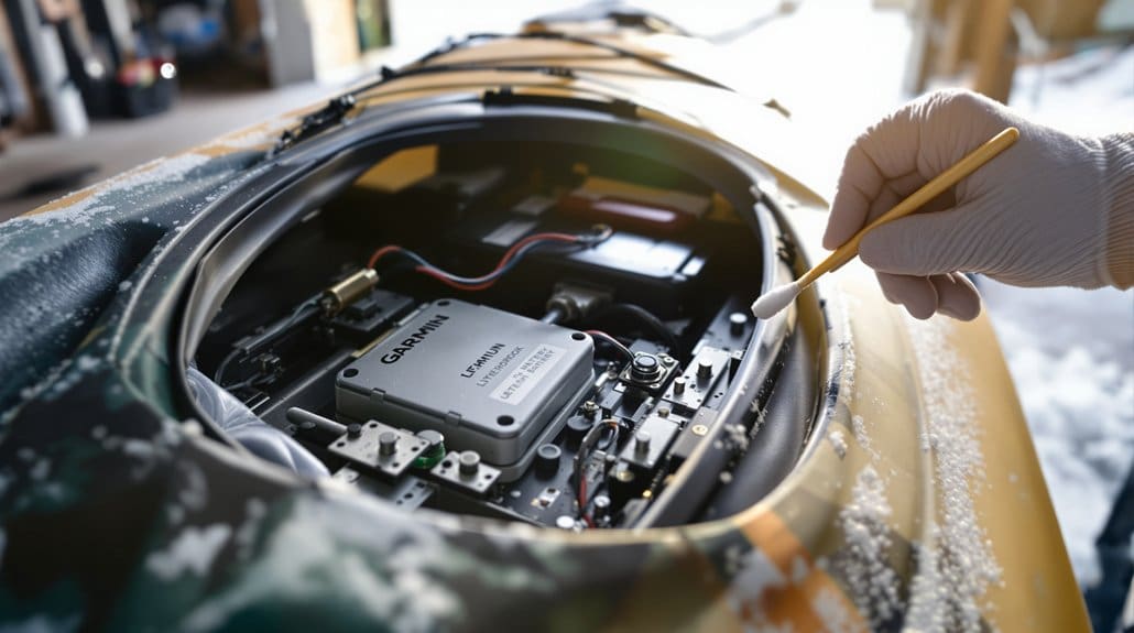 remove batteries clean corrosion