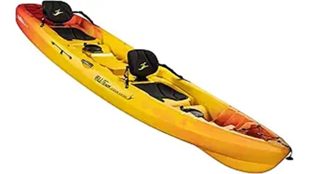stable sit on top recreational kayak