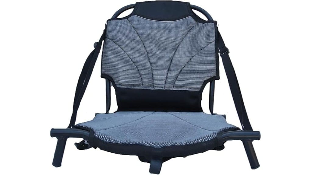 upright aluminum frame seat