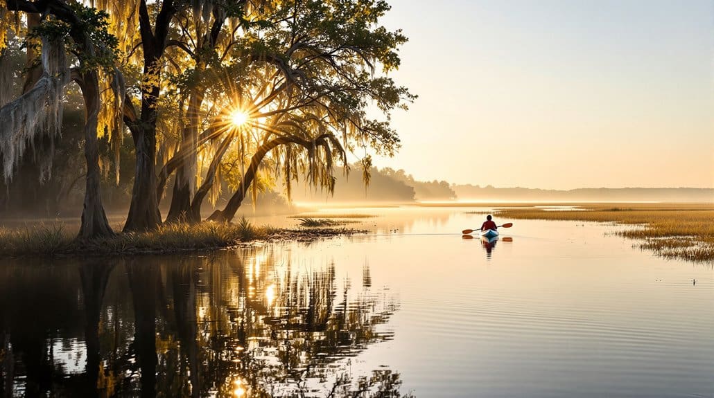 winter paddling in florida