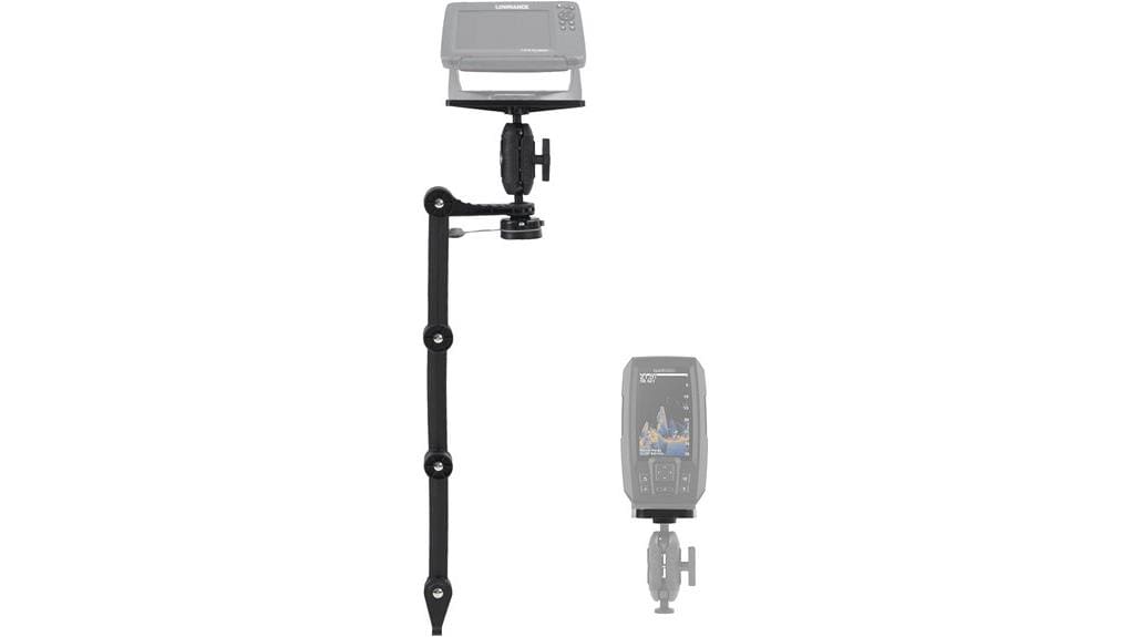adjustable universal fishfinder mount