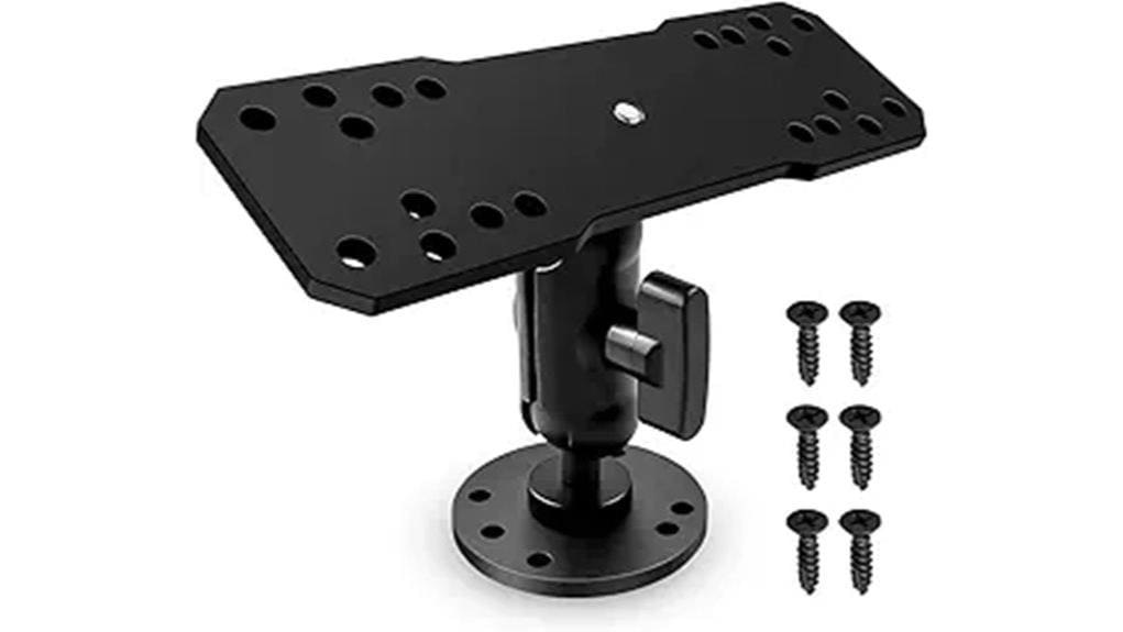aluminum fish finder mount