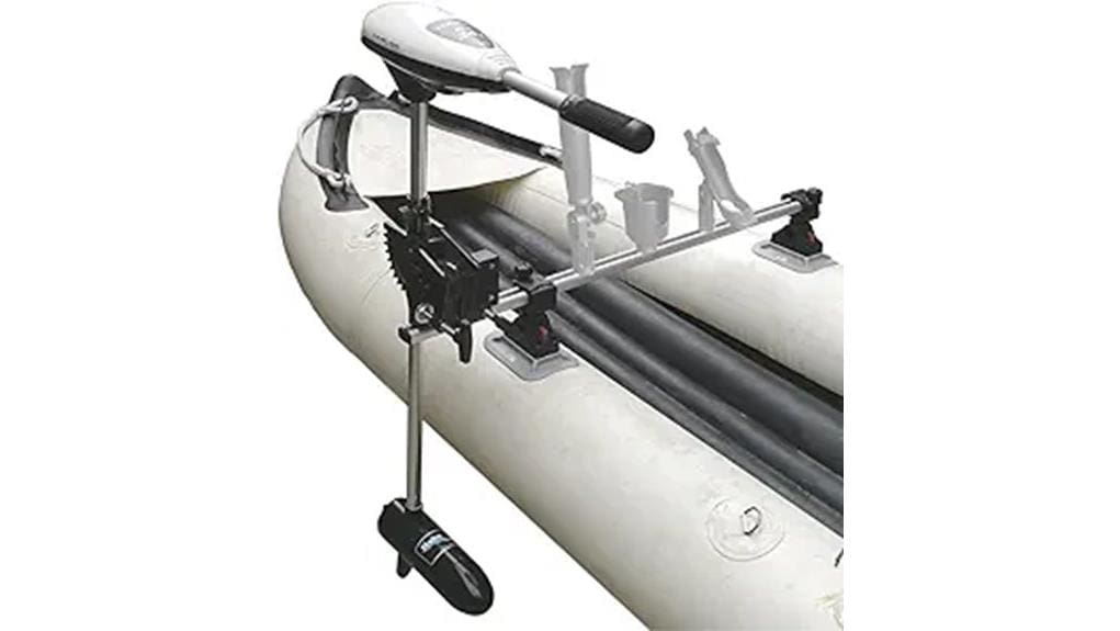 brocraft inflatable kayak motor mount
