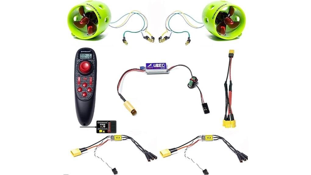 compact 12 16v underwater thruster set