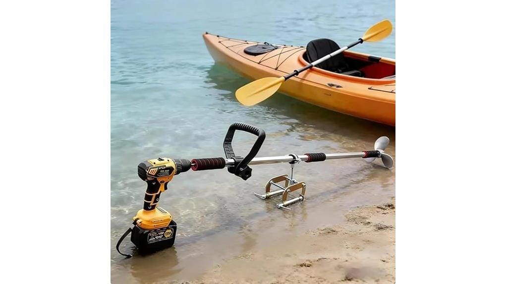 compact drill powered outboard motor