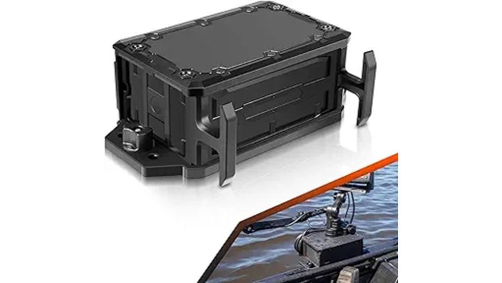 compact heavy duty track battery box