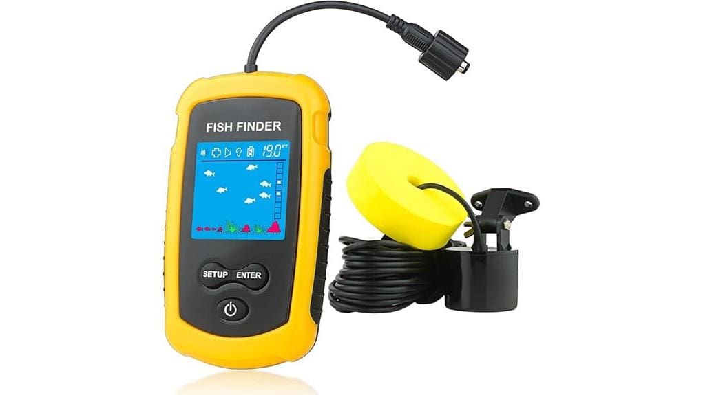 compact wired portable fishfinder