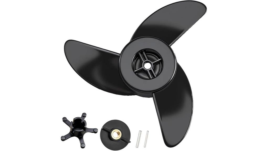 efficient three blade trolling propeller
