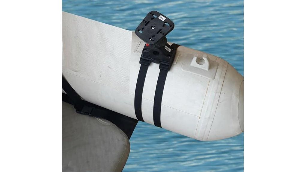 float tube fish finder mount