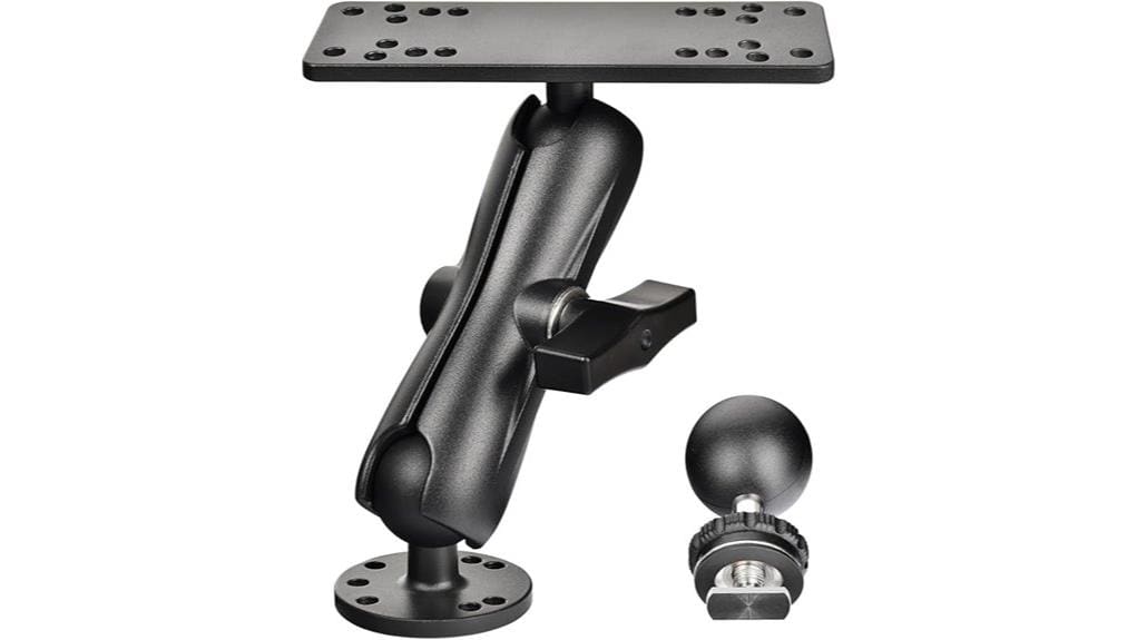 lightweight durable aluminum fishfinder mount