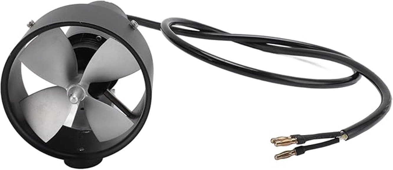underwater aluminum four blade thruster