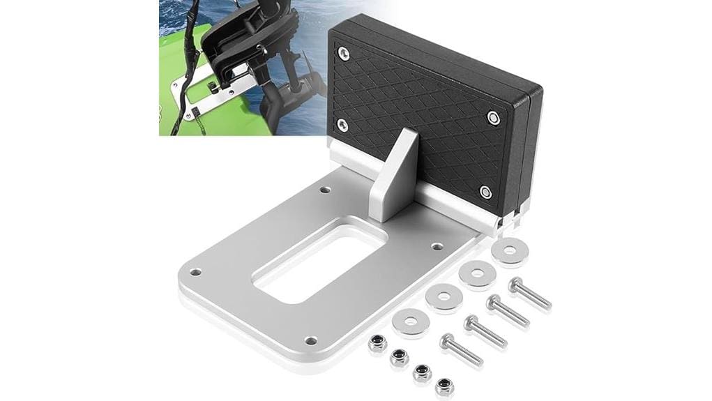 versatile transom trolling motor mount