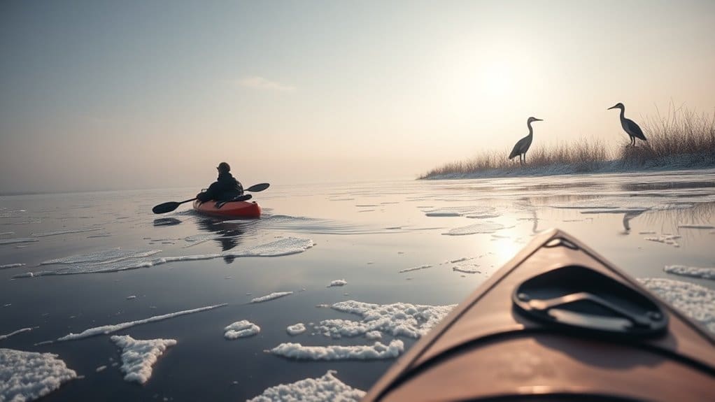 february kayak bird watching