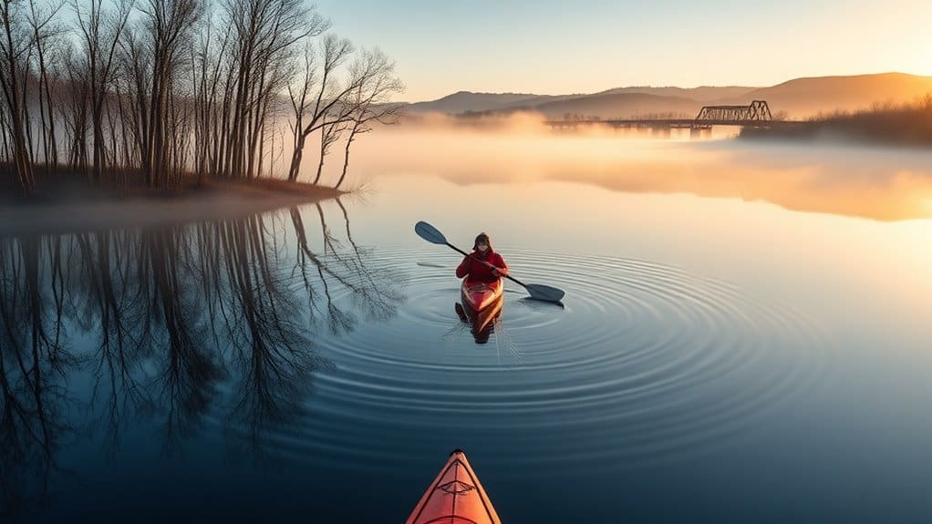february paddling in carolinas