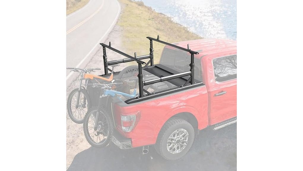 adjustable truck bed rack