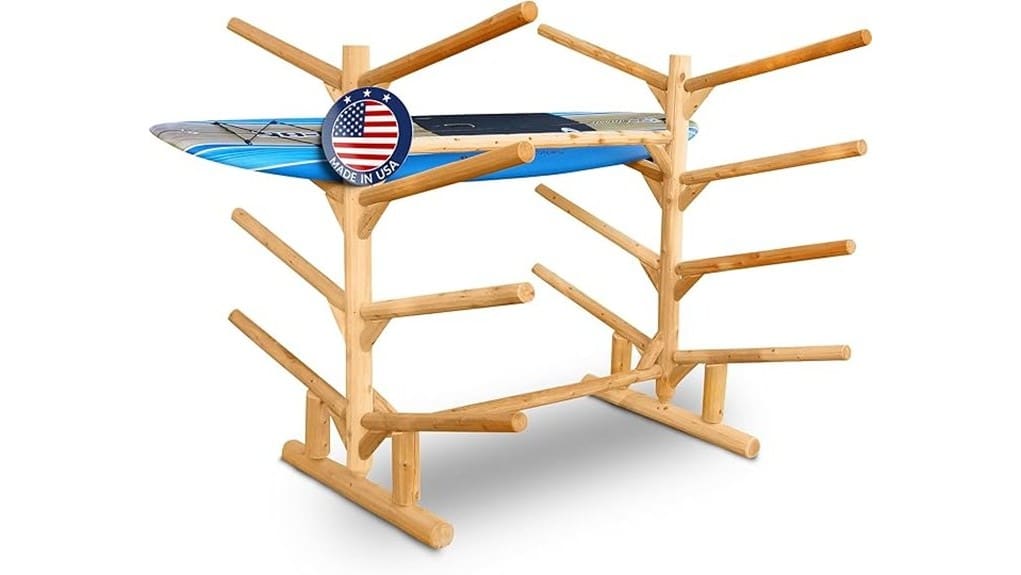 eight place sup log rack