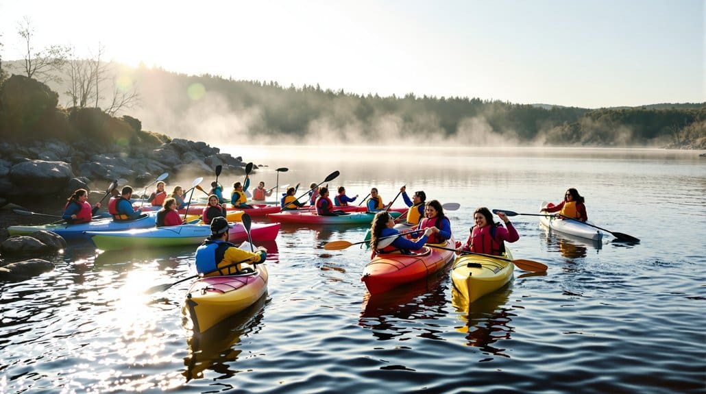 clubs launch yearly kayaking