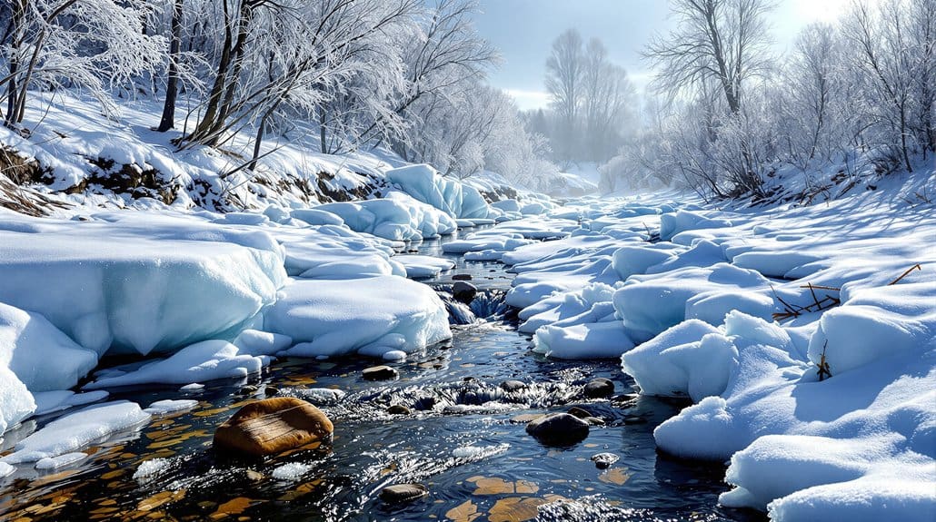 ice driven channel and floodplain connectivity