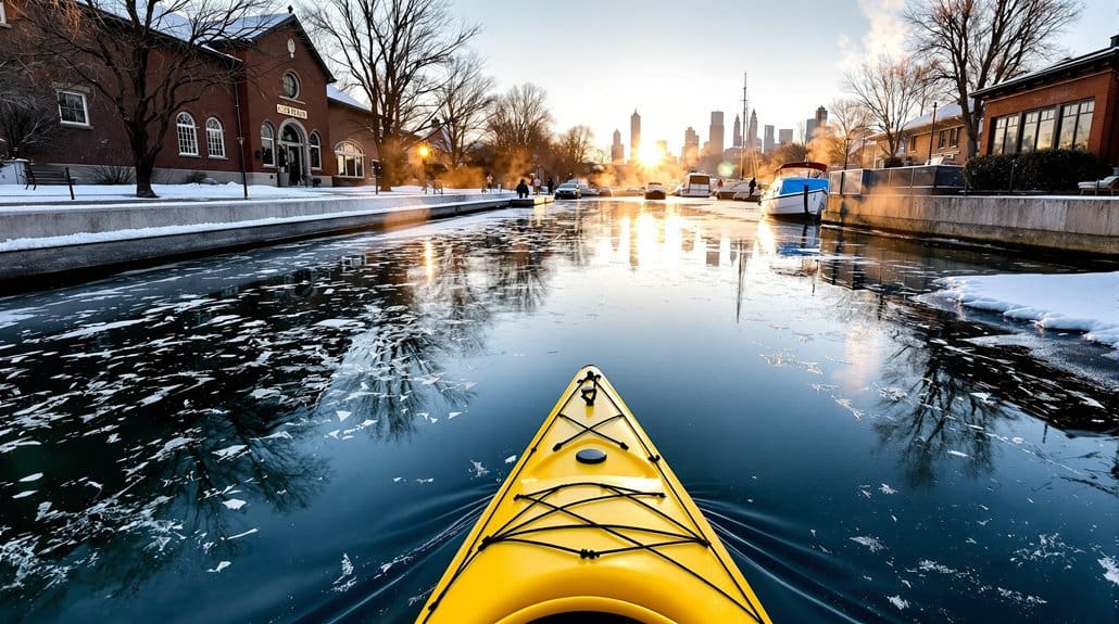 sheltered bays lakes rivers
