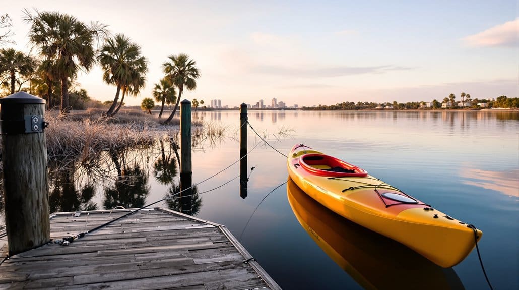 sheltered urban winter paddling