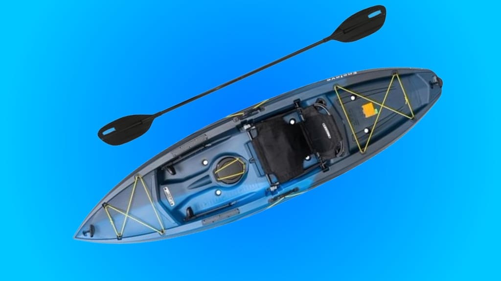 stable roomy recreational fishing kayak