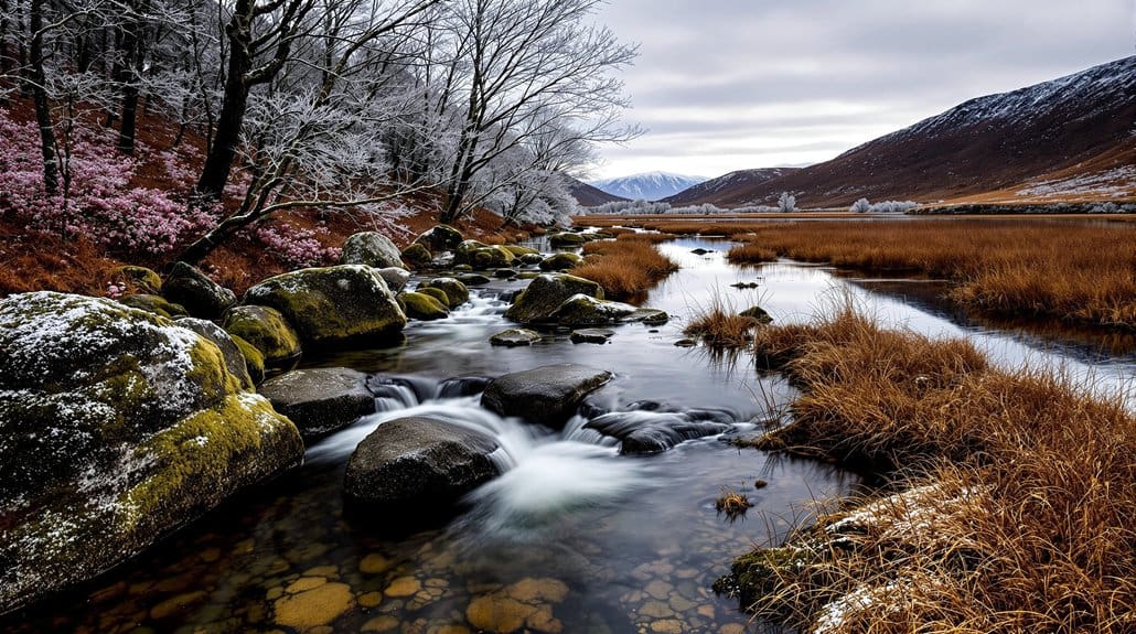 upland vs lowland winter hydrology