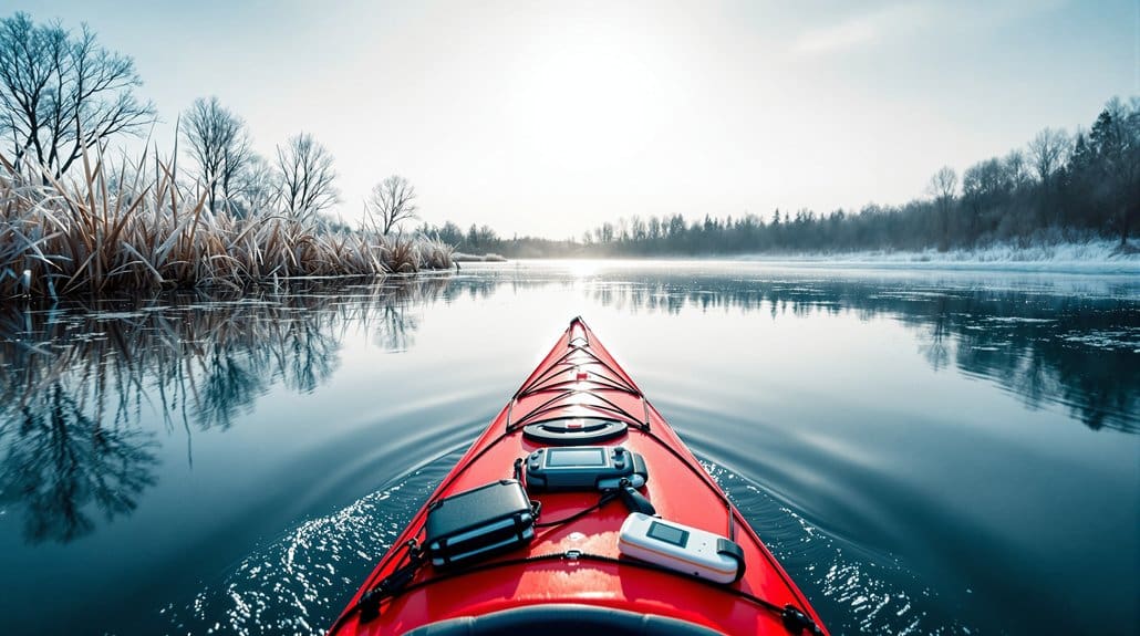 winter ideal for kayak research