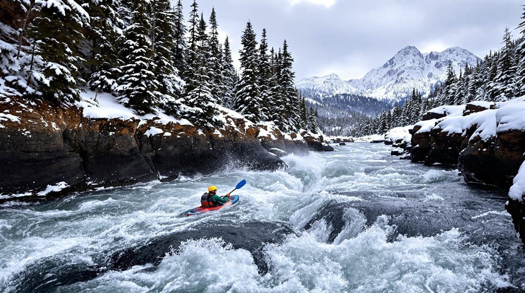 winter pacific northwest kayaking