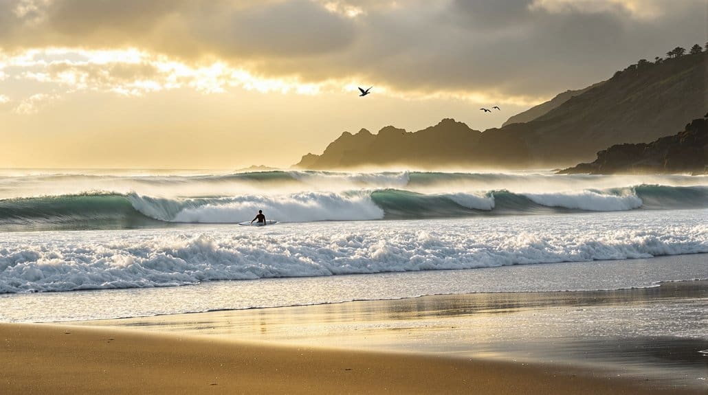 winter swell timing for paddling