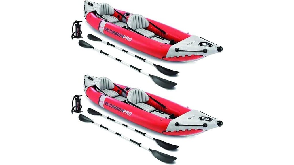 inflatable two person kayak set
